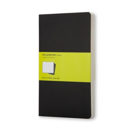 SET DE 3 LIBRETAS CAHIER NEGRAS P (9X14CM) LISA MOLESKINE QP313