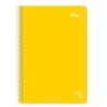 CUADERNO SERIE XTRA 60GR.TAPA CONTRACOLADA FOLIO (215X310MM.) 80 HOJAS CUADRÍCULA 4X4 COLOR AMARILLO PACSA 16050
