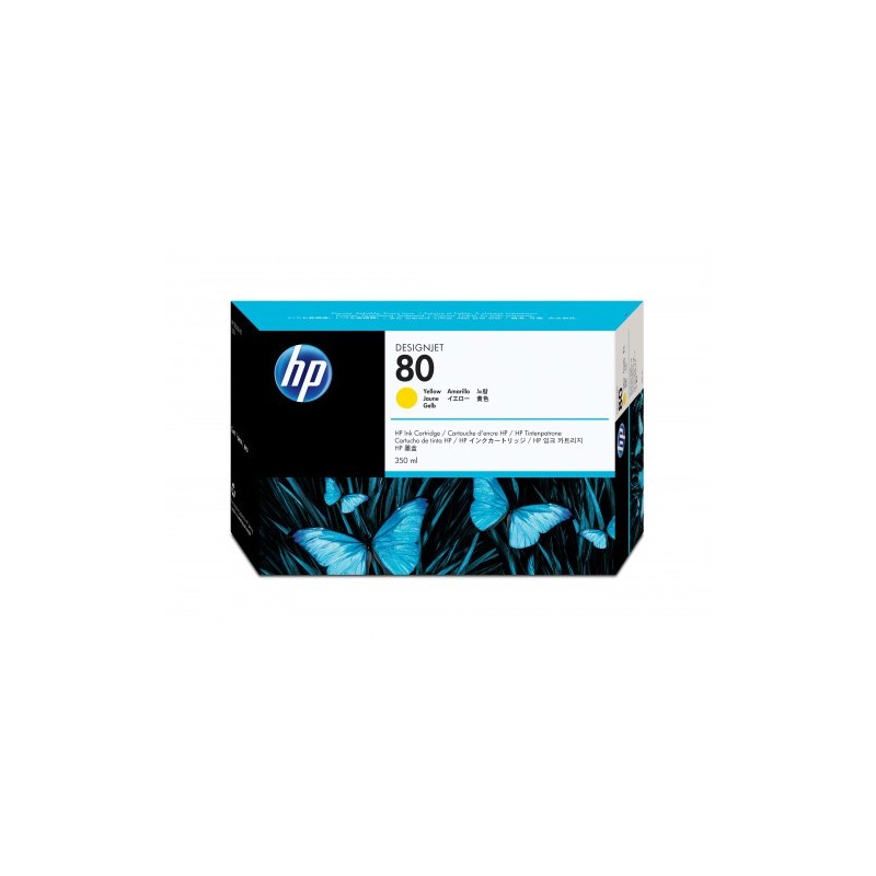 HP 80 CARTUCHO DE TINTA HP80 AMARILLO (C4848A)