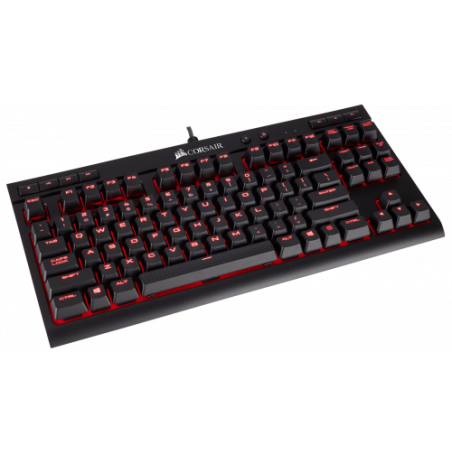 Corsair K63 teclado USB Español Negro, Rojo