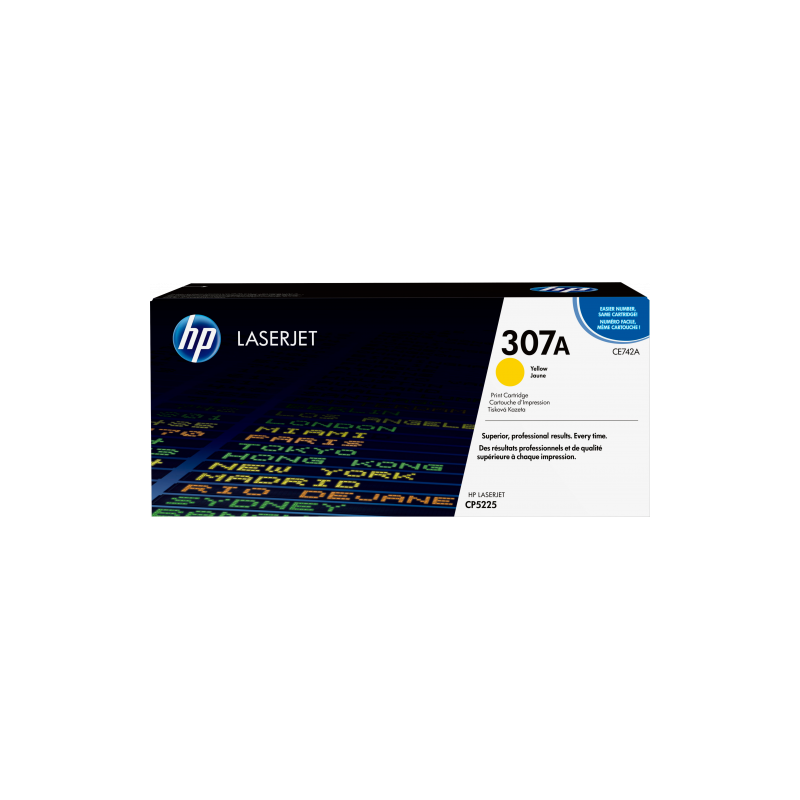 HP 307A TONER HP307A AMARILLO (CE742A)