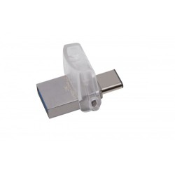 Kingston Technology DataTraveler microDuo 3C 128GB unidad flash USB USB Type-A / USB Type-C 3.2 Gen 1 (3.1 Gen 1) Plata