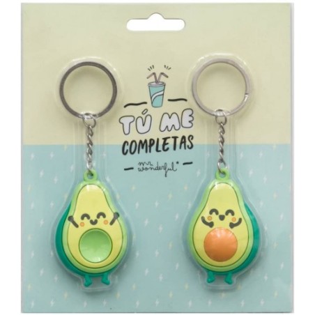 SET DE 2 LLAVEROS PARA AMIGAS QUE ENCAJAN MR. WONDERFUL WOA09094ES