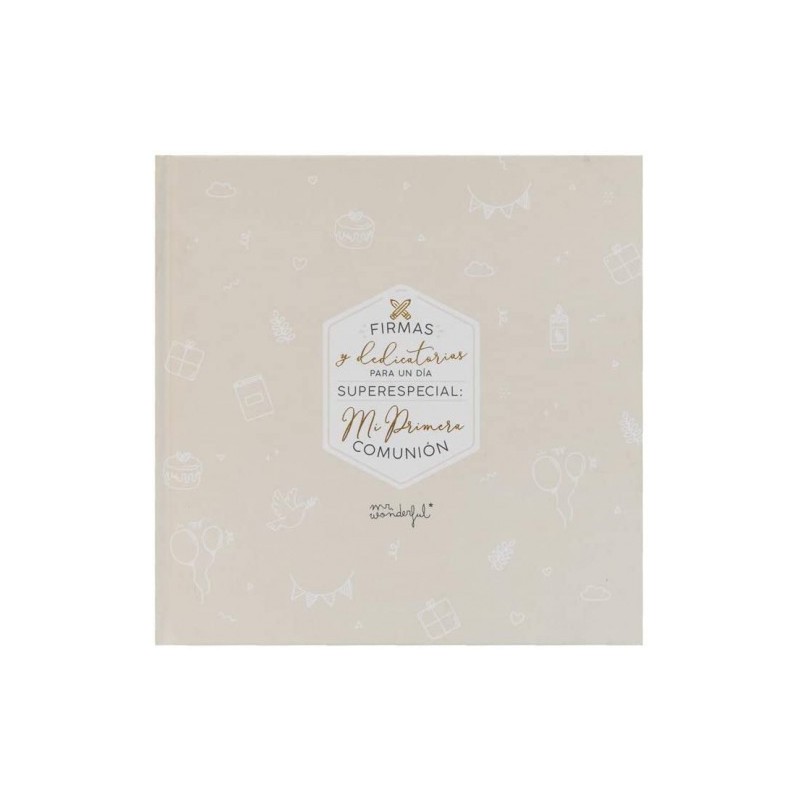 FIRMAS Y DEDICATORIAS PARA EL DÍA DE MI PRIMERA COMUNIÓN MR. WONDERFUL WOA10359ES