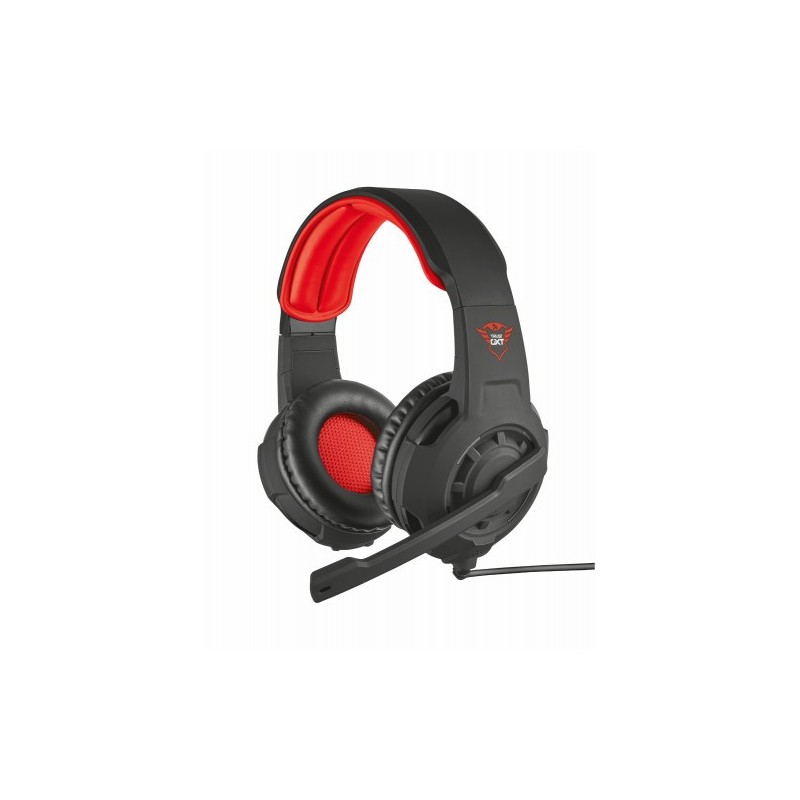 Trust GXT 310 Auriculares Casco Rojo