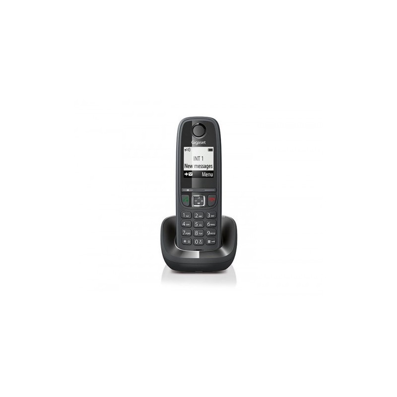 Gigaset AS405 Teléfono DECT Identificador de llamadas Negro