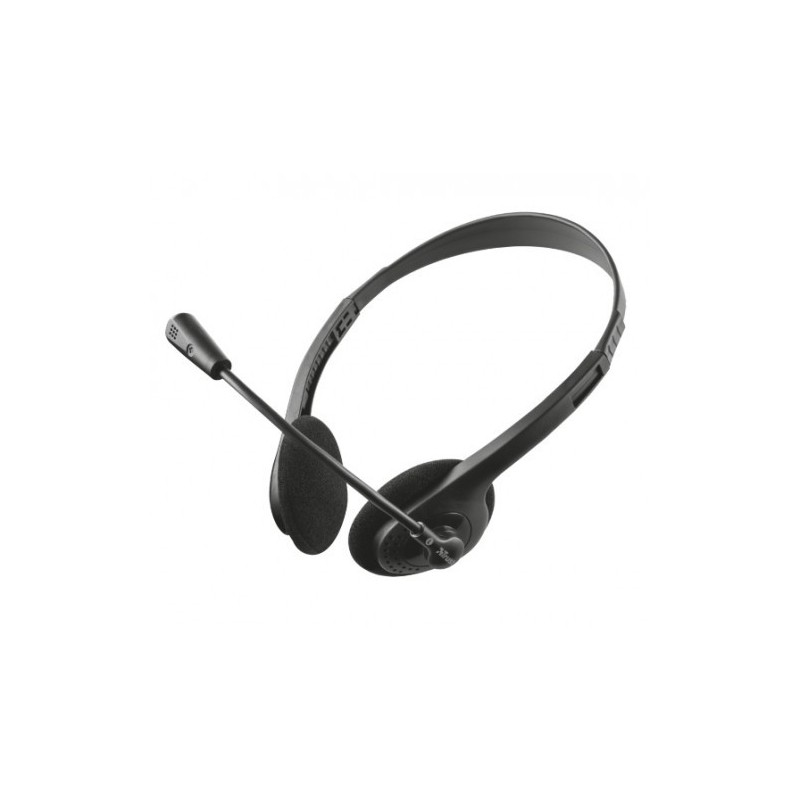 Trust ZIVA CHAT HEADSET Auriculares Diadema Negro