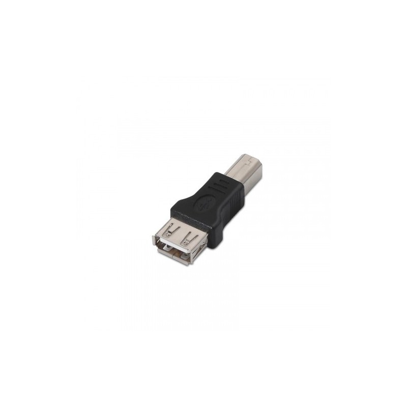 Nanocable 10.02.0002 cambiador de género para cable USB 2.0 B USB 2.0 A Negro
