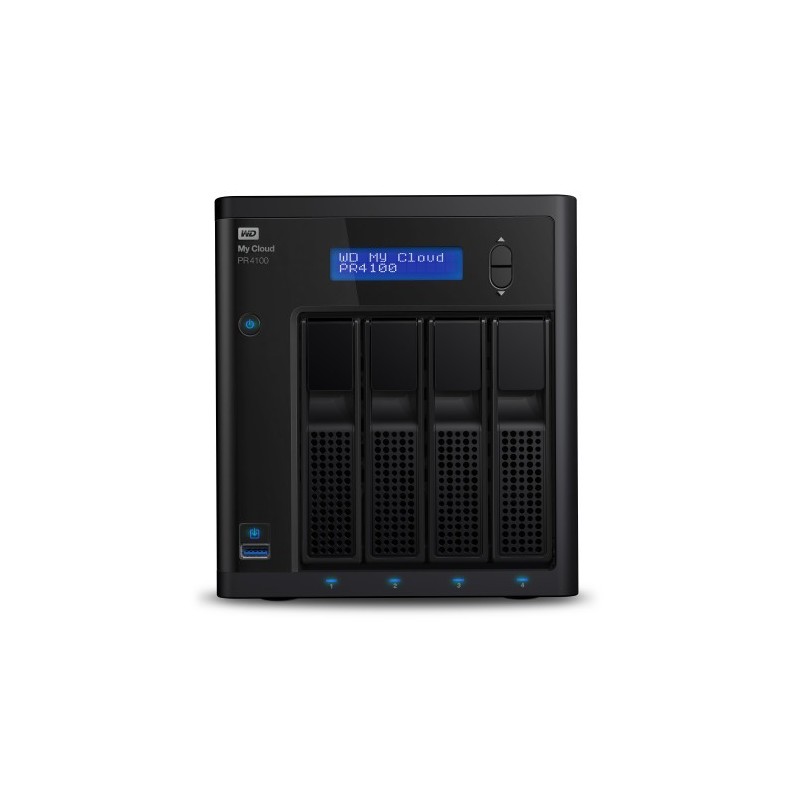 Western Digital My Cloud PR4100 NAS Escritorio Ethernet Negro N3710