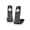 Gigaset AS405 Duo Teléfono DECT Identificador de llamadas Negro