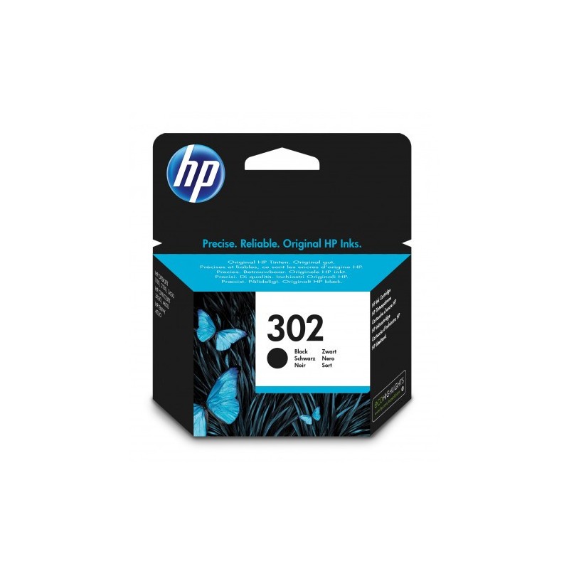HP 302 CARTUCHO DE TINTA HP302 NEGRO (F6U66AE)