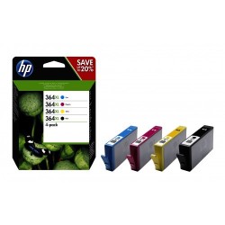 HP 364XL PACK CARTUCHO DE TINTA NEGRO + TRICOLOR HP364XL (N9J74AE)