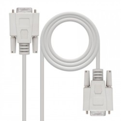 Nanocable CABLE SERIE NULL MODEM, DB9/H-DB9/H, 1.8 M