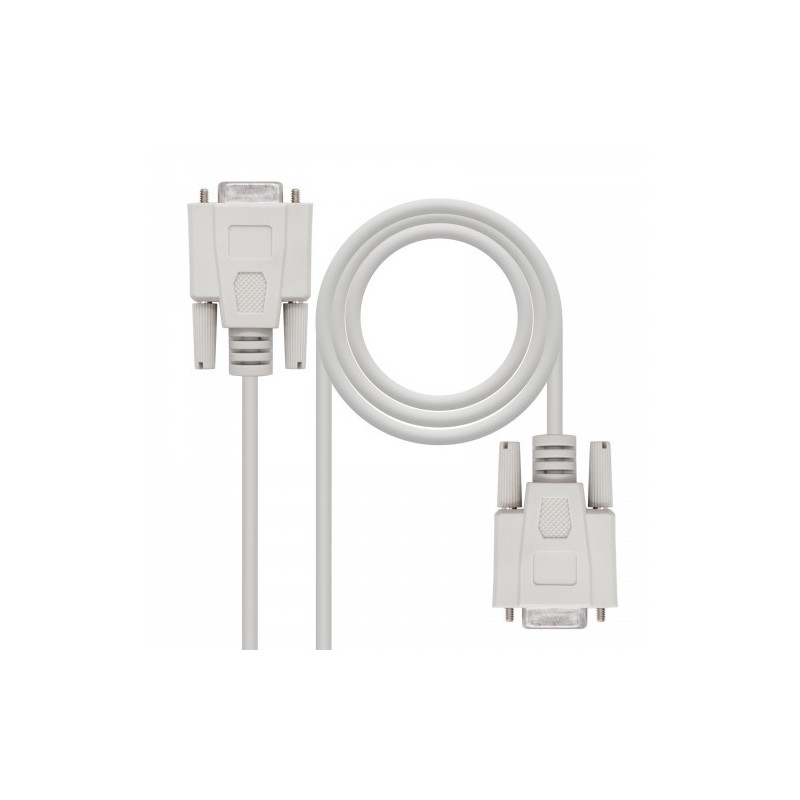 Nanocable CABLE SERIE NULL MODEM, DB9/H-DB9/H, 1.8 M