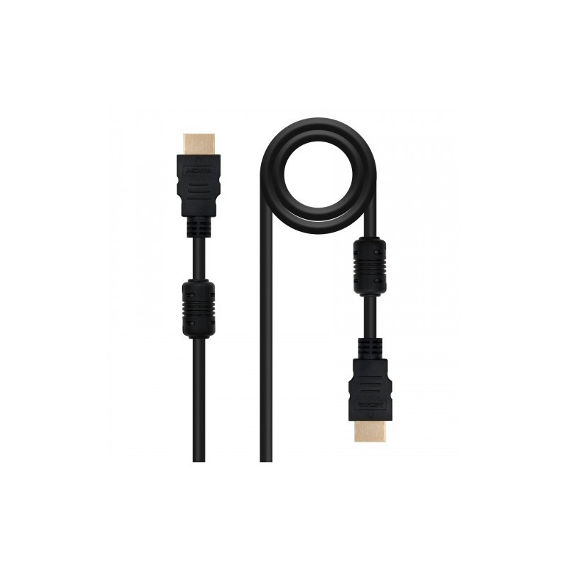 Nanocable CABLE HDMI V1.4 (ALTA VELOCIDAD / HEC) CON FERRITA, A/M-A/M, 1.8 M