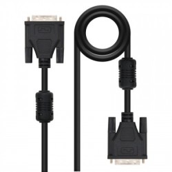Nanocable 10.15.0602 cable DVI 1,8 m Negro