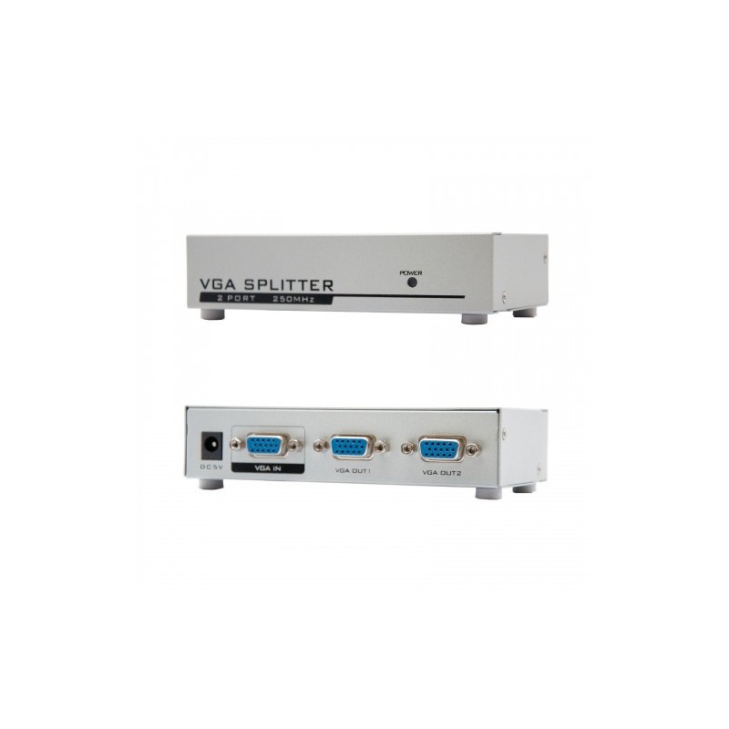 Nanocable VGA DUPLICADOR PARA 2 MONITORES CON ALIM.