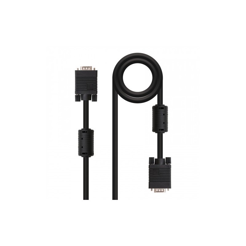 Nanocable CABLE SVGA CON FERRITA HDB15/M-HDB15/M 1.8 M