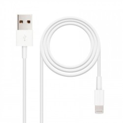Nanocable CABLE LIGHTNING IPHONE A USB 2.0, IPHONE LIGHTNING-USB A/M, 2.0 M