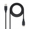 Nanocable CABLE USB 3.0, TIPO A/M-MICRO B/M, NEGRO, 1.0 M
