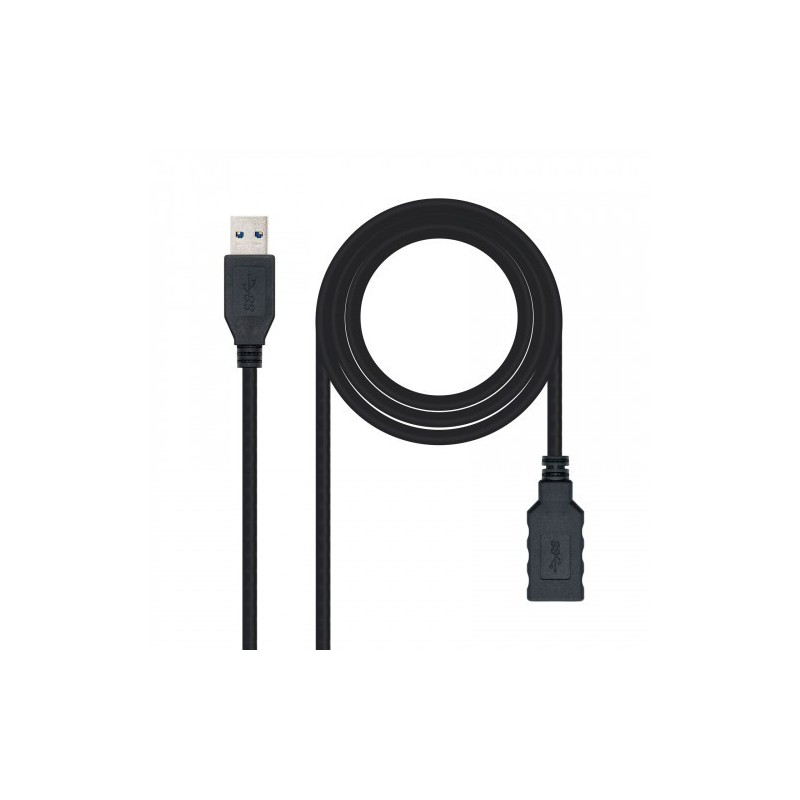 Nanocable CABLE USB 3.0, TIPO A/M-A/H, NEGRO, 2.0 M