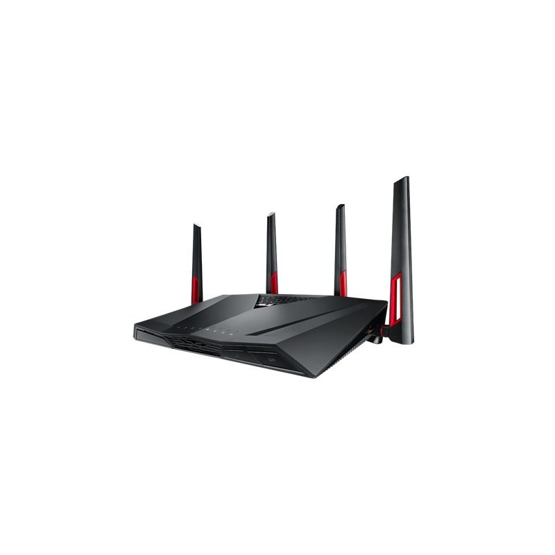 ASUS RT-AC88U router inalámbrico Doble banda (2,4 GHz / 5 GHz) Gigabit Ethernet Negro