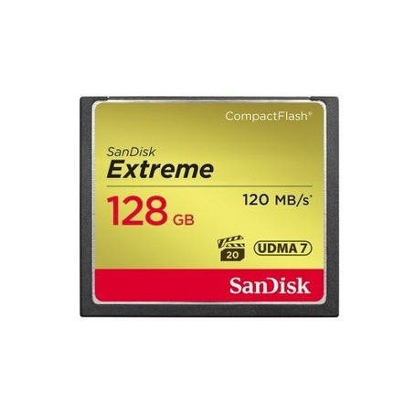SanDisk CF Extreme 128GB memoria flash CompactFlash