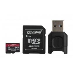 Kingston Technology Canvas React Plus memoria flash 64 GB MicroSD Clase 10 UHS-II