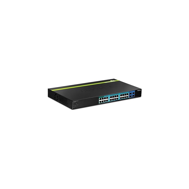 Trendnet TPE-2840WS switch Gestionado Gigabit Ethernet (10/100/1000) Energía sobre Ethernet (PoE) 1U Negro