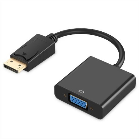 Ewent EC1454 adaptador de cable de vídeo 0,15 m DisplayPort VGA (D-Sub) Negro