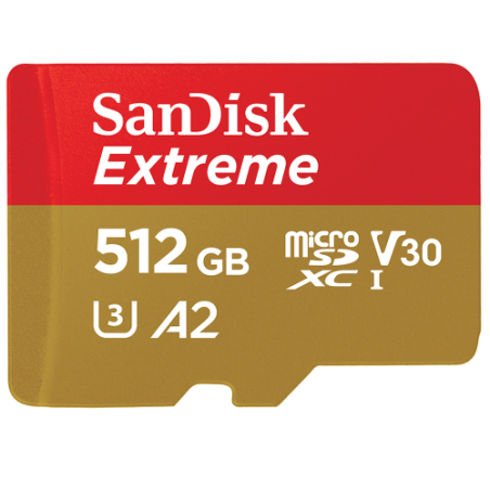 SanDisk Extreme 512 GB MicroSDXC UHS-I Clase 10