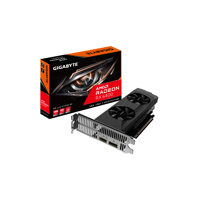Gigabyte Radeon RX 6400 D6 LOW AMD 4 GB GDDR6