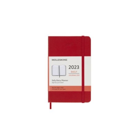 AGENDA 12 MESES 2023 DIARIA P ROJA TAPA DURA MOLESKINE DHF212DC2Y23