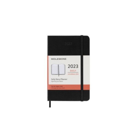 AGENDA 12 MESES 2023 DIARIA P NEGRA TAPA DURA MOLESKINE DHB12DC2Y23