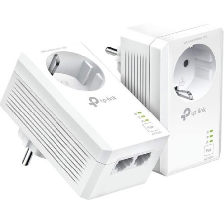 TP-LINK KIT INICIAL AV1000 2-PUERTOS GIGABIT CON ENCHUFE INCORPORADO