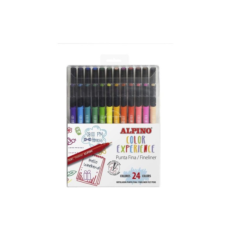 ESTUCHE 24 ROTULADORES FINE LINER COLOR EXPERIENCE ALPINO AR001039