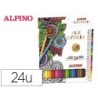 ESTUCHE 24 LÁPICES DE COLORES PREMIUM MINA BLANDA COLOR EXPERIENCE ALPINO AL000247