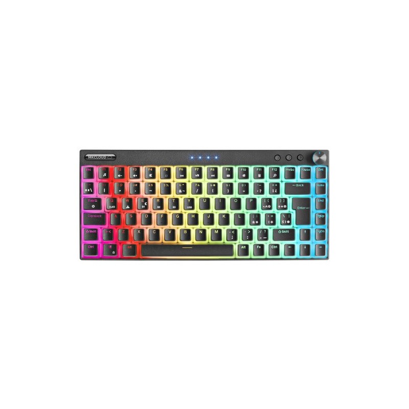 Mars Gaming MKCLOUD Teclado Inalámbrico RGB Negro Switch Marrón Español