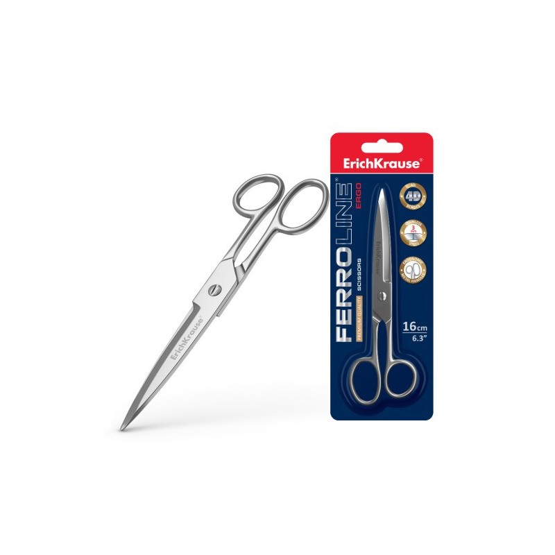 BLÍSTER TIJERAS FERRO 16 CM ERICH KRAUSE 14851