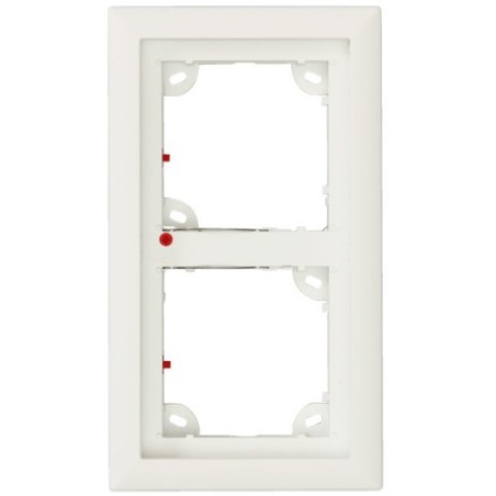MOBOTIX DOUBLE FRAME, WHITE  (P/N:MX-OPT-FRAME-2-EXT-PW)