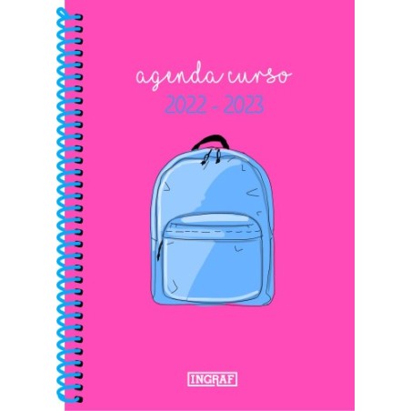 AGENDA ESCOLAR 2022-2023 BAG 4º SEMANA VISTA CASTELLANO TAPA PP INGRAF 350961