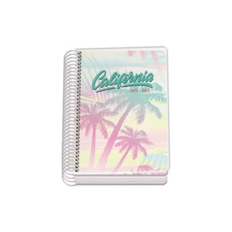 AGENDA ESCOLAR 2022-2023 A6 NEXUS 110 X 160 MM DIA PAGINA CALIFORNIA PALMS DOHE 51312