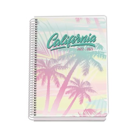 AGENDA ESCOLAR 2022-2023 A5 NEXUS 145 X 210 MM SEMANA VISTA CALIFORNIA PALMS DOHE 51307