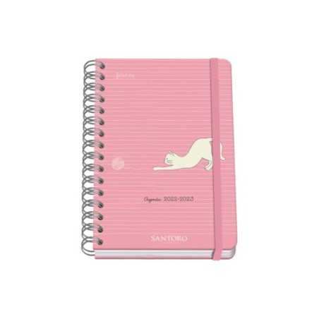 AGENDA ESCOLAR 2022-2023 A5 SEMANA VISTA SANTORO FELINES DOHE 51191