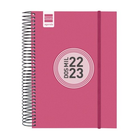 AGENDA ESCOLAR 2022-2023 ESPIR COLOR E10 1 DÍA PÁGINA ROSA FINOCAM 630584523