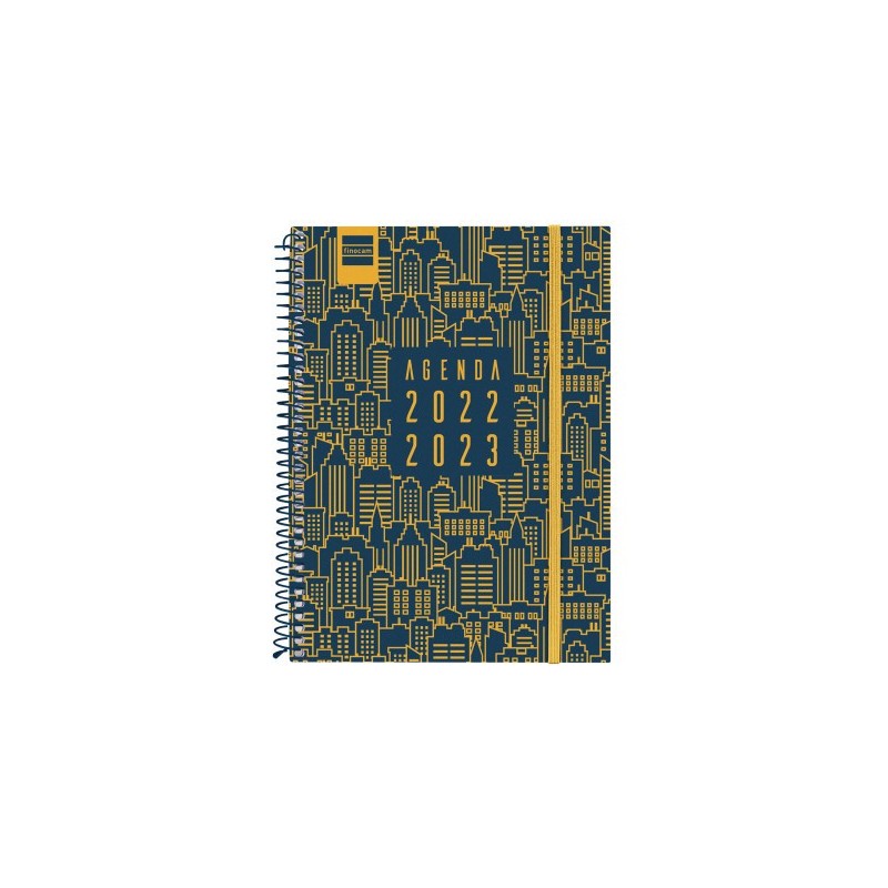 AGENDA ESCOLAR 2022-2023 SECUNDARIA 1/4 SEMANA VISTA HORIZONTAL CITY AZUL FINOCAM 634204423