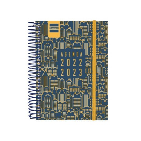 AGENDA ESCOLAR 2022-2023 SECUNDARIA 1/8 1 DÍA PÁGINA CITY AZUL FINOCAM 634264423