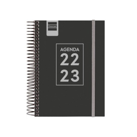 AGENDA ESCOLAR 2022-2023 SECUNDARIA 1/8 1 DÍA PÁGINA NEGRO FINOCAM 634264023