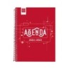 AGENDA ESCOLAR 2022-2023 COOL 1/4 SEMANA VISTA HORIZONTAL ROJO FINOCAM 645040223