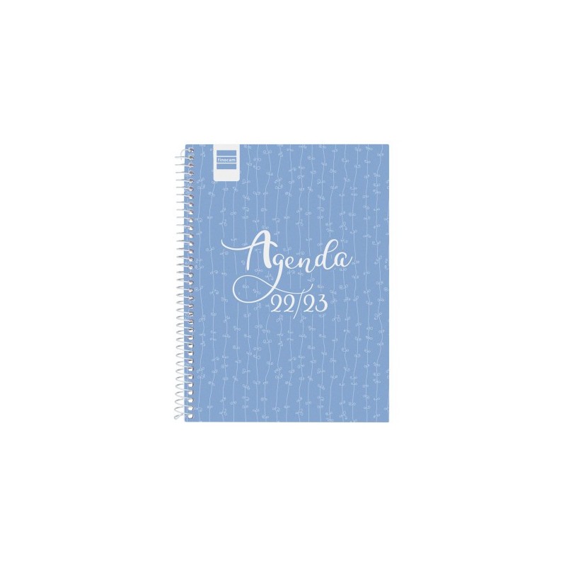 AGENDA ESCOLAR 2022-2023 COOL 1/4 SEMANA VISTA HORIZONTAL AZUL FINOCAM 645040123
